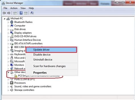 driver dispositivo pci windows 10.
